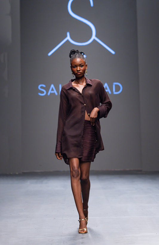 Nahla – Sfifa Mini Shorts & Chiffon Shirt